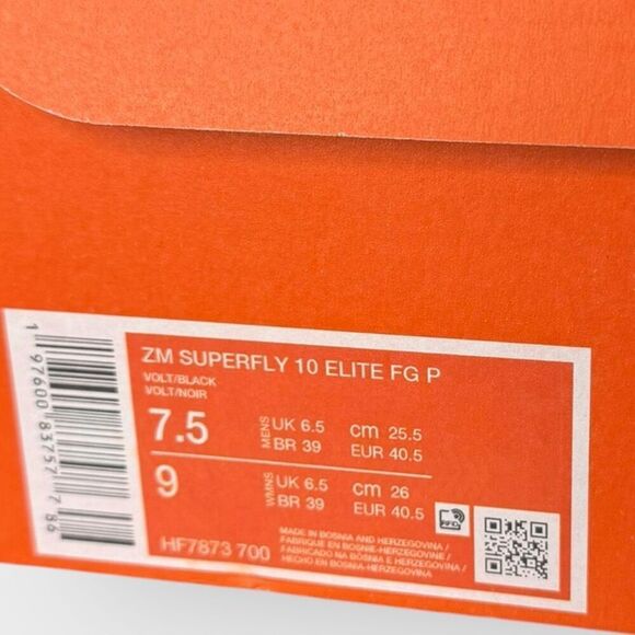 Nike Mercurial Superfly 10 Elite FG Voltage Soccer Cleats HF7873-700 size 7.5 main image 11